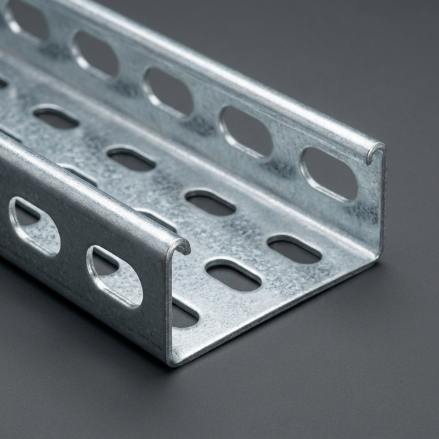 Heavy-Duty Perforated Steel Cable Tray System NEMA IEC Standard Compliant 50mm 900mm Customizable HDG 65m Outdoor Cable