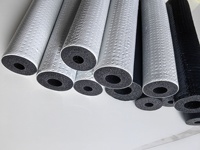 Isolation des tuyaux de climatisation en mousse NBR pour tuyaux en cuivre, tube d'isolation en mousse NBR/PVC avec film polymère pour résistance aux UV
