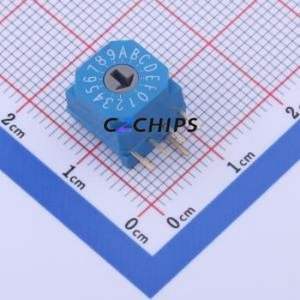 BER-16H1 Rotary Encoder Switch Through hole Component (THT) Switch 16 True Code - Product Image 1