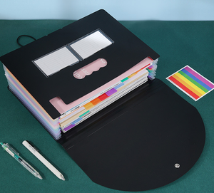 Chất lượng cao giá rẻ tùy chỉnh 24 túi mở rộng thư mục tập tin accordion tập tin tổ chức xách tay A4 thư Kích thước tập tin hộp - Product Image 2