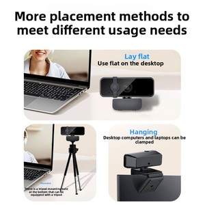 Caméra USB 2K la plus vendue, autofocus, <span class=keywords><strong>webcam</strong></span> 4K <span class=keywords><strong>pour</strong></span> cours en ligne, streaming vidéo, diffusion en direct - Product Image 5