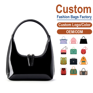 Sac à main en cuir verni de niche pour fournisseurs, mini sac à poignée supérieure haut de gamme en cuir véritable - Product Image 1