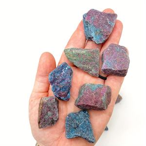 Piedras Naturales de Zoisita Rubí al por Mayor, Cristales Crudos de Anyolita para Decoración del Hogar y Fabricación de Joyas, Sanación y Manualidades - Product Image 3