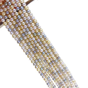 Collar de Perlas Naturales de Agua Dulce Edison de 10-11 mm para Mujer, Diseño de Doble Capa con Cadena para Clavícula - Product Image 5