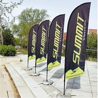Polyester benutzer definierte fliegende Strand Werbung Flaggen und Banner, Werbung Flagge Banner Werbung fliegen
