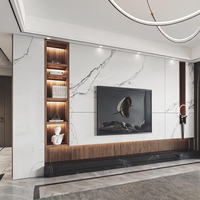 Meuble TV minimaliste en bois avec console multimédia flottante, murale et LED, centre de divertissement, meubles de salon sur mesure