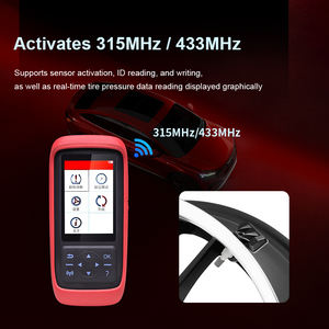 Capteur de pression des pneus de voiture programmable TPMS 433 MHz + 315 MHz avec interface OBD, fonction de mise à niveau WIFI, manomètre de pression des pneus - Product Image 6