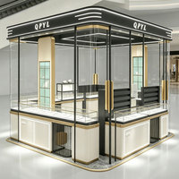 Vitrine murale en verre pour bijouterie, présentoir à bijoux en or et argent avec éclairage LED