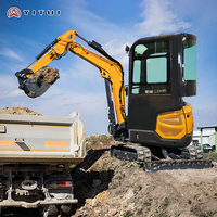 Mini-excavatrice économique et fiable de 2 tonnes, idéale pour les entrepreneurs, équipée d'un moteur Kubota économique