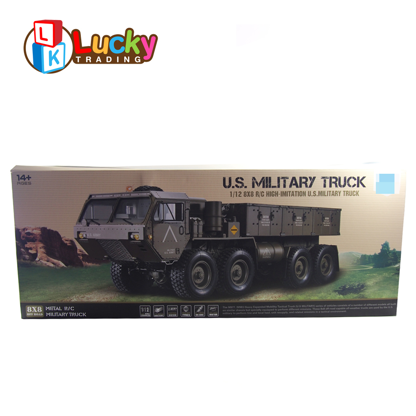 1:12合金製電動オフロード車おもちゃ 8輪駆動RCトラック ラジコンカー