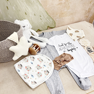 Conjunto de Ropa Casual para Recién Nacido, Caja de Regalo para Baby Shower, Conjunto de 11 Piezas que Incluye Cesta de Regalo con Almacenamiento - Product Image 3