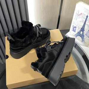 Botas de Nieve Unisex Uggs de Diseño 2025, Otoño/Invierno, Nuevas, de Lana, Modernas, Térmicas, Cómodas, con Suela Plana, Casuales, con Cordones, Transpirables - Product Image 6