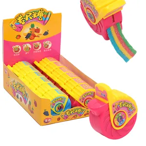 Yummeet批发卷尺彩色软糖糖果糖果玩具塑料