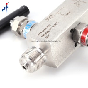 HongjiメーカーSwagelockタイプSS3162ウェイマニホールド圧力計1/4 "NPTバルブマニホールド用 - Product Image 5