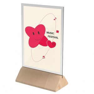 Acrylic <b>Table</b> Sign Counter Top Menu <b>Card</b> Display Sign Stand - Product Image 5