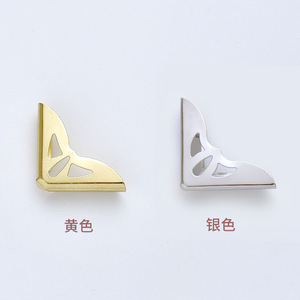 Iron <b>Corner</b> <b>Protectors</b> 23x23x2mm 24x24x5mm 30x30x4mm Hollowed Out For Photo Frame Book Decorative Metal Hardware Accessory - Product Image 4