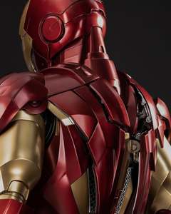 Estatua de resina de personaje de película de <span class=keywords><strong>Marvel</strong></span> personalizada, estatuas de superhéroe Mark6 de tamaño real, escultura artística de Iron Man para artesanías de resina - Product Image 4