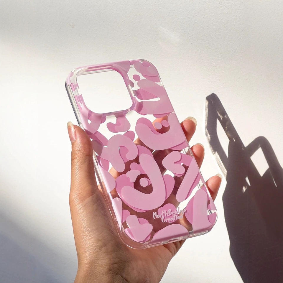 Graffiti English Transparent Jelly Touch Full Coverage Case (GQ899)