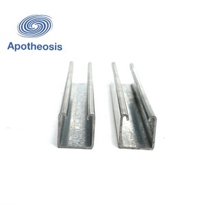 頑丈なスロット付きUnistrutチャネル-電気コンジットサポートRail41 * 41mm 41 * 21mm... - Product Image 1