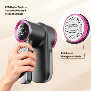 Rasoir anti-bouloches portable pour tissus – Élimine instantanément les peluches et les fibres – Nettoyeur de vêtements - Product Image 2