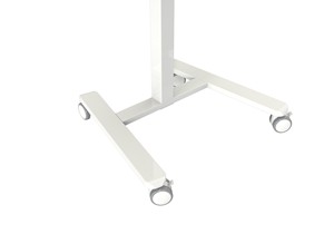 Escritorio de ordenador portátil móvil con Altura ajustable de resorte de gas bloqueable moderno con montajes en V con carga de almacenamiento multifuncional 8kg/17.6lbs - Product Image 6