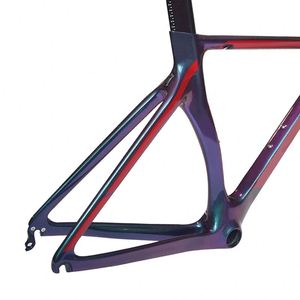 SHENYU 3K Carbon Fiber Road <b>Bike</b> <b>Frame</b> Chameleon Gloss Finish Lightweight High Strength for Racing & Fitness Cycling - Product Image 1