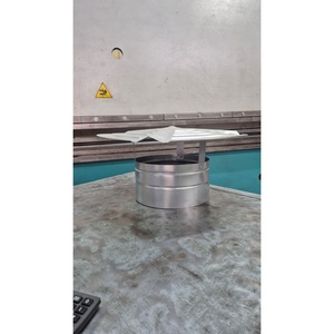 Tapa de chimenea de acero galvanizado tipo inserto, cubierta fija para chimeneas de techo - Product Image 5