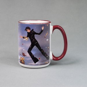 Della fabbrica del commercio all'ingrosso del cerchio colorato rivestimento bianco 11 once tazza di caffè di ceramica di sublimazione personalizzato - Product Image 5