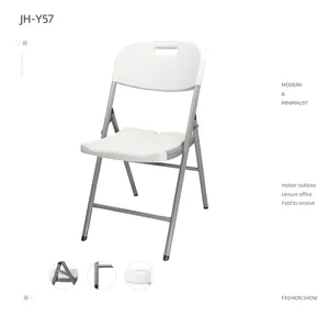 플라스틱 파티 의자 플라스틱 비치 의자 도매 흰색 금속 이벤트 의자 대량 접이식 야외 가구 Sillas De Plastico