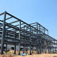 Structure métallique préfabriquée en métal H galvanisé en usine bâtiment entrepôt durable facile à assembler WF IPE ASTM profilés en acier