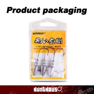 Hunthouse Hameçons de pêche à tête plombée <span class=keywords><strong>pour</strong></span> leurres souples, 7g 10g 12g 14g, en acier à haute teneur en carbone, tranchants, équipement de pêche - Product Image 6