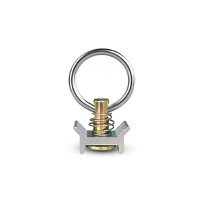 Ajuste de un solo perno Cerradura con resorte <span class=keywords><strong>L</strong></span> Track Tie Down Punto de anclaje Acero y plástico y caucho <span class=keywords><strong>L</strong></span> Track Fitting para camión - Product Image 4