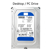 Disque SATA 3.5 5000AAKX 500 Go Bleu pour PC de Bureau Stockage de Bureau Grade A d'Origine Testé 100% en Bon État 7200 tr/min