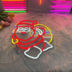 Thả vận chuyển phong cách mới CHA Giáng sinh ký lễ hội kỷ niệm trang trí tùy chỉnh trong nhà LED Neon ký biểu tượng tùy chỉnh - Product Image 6