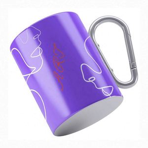 Taza de Café de Viaje de Acero Inoxidable para Exteriores con Asa de Mosquetón - Product Image 4