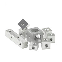 Écrous cubes M3 M4 M5 M6 en acrylique filetés, blocs hexagonaux en aluminium, fixations pour plaques, blocs de liaison en acrylique, profilés métalliques, écrous carrés