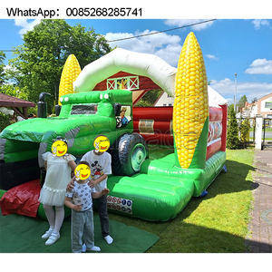 Kids Commercial Inflatable Bounce House Lovely Candy Cane Theme Jumping Castle with Slide Combo Made of Durable PVC Party Rental - Product Image 3