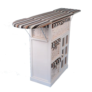 Ron-tabla de planchar de madera, armario con cajón de cubierta - Product Image 5