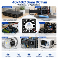 Ventilateur de refroidissement sans balais 12V DC Speedfan 40x40x10mm 4010 à faible bruit pour mini PC, routeur, équipement de commutation réseau