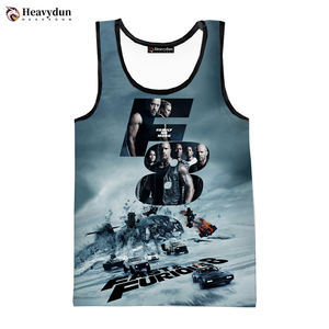 <strong>Fast</strong> &amp; <strong>Furious</strong> 3D Digital Printing Tank Top for Men Hot Custom All Over Print Graphics Sleeveless Tops Printed 3D <strong>T</strong> <strong>Shirts</strong> - Product Image 2