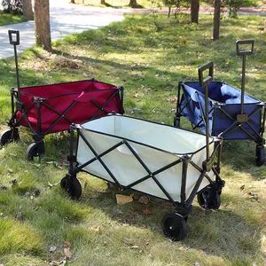 Original Factory Lightweight Outdoor Camping Beach Trolley Wagon Customized Folding Wagon Cart