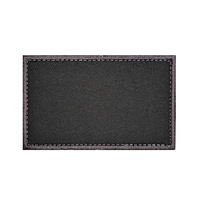 Autocollant en tissu vierge, marque tissée, broderie PVC, multicolore (noir, blanc, jaune, violet, orange, vert, gris, bleu) pour patch