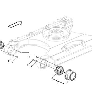Motor de Desplazamiento Final para Excavadoras DX340 DX345 DX350 R375 R375-7 R385-9 EC350 EC360 EC380, Piezas TM70VC Doosan Hyundai Volvo - Product Image 4
