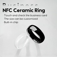 Anneau d'affaires en céramique NFC, puce RFID intelligente 213/215/216, étanche, ISO personnalisable, accessoire technologique élégant