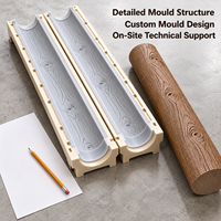 Moule de colonne décorative en bois Tietuo en résine et silicone PU C295-G3, épaisseur de paroi uniforme, par l'équipe de conception interne