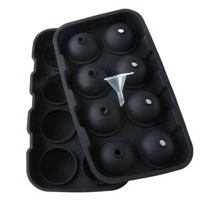 Moule à glaçons sphériques en silicone innovant, réutilisable, flexible, anti-adhésif et étanche, pour 8 boules - Product Image 2