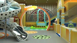 Aire <span class=keywords><strong>de</strong></span> jeux intérieure pour enfants, petit bureau <span class=keywords><strong>de</strong></span> vente, mezzanine, équipement <span class=keywords><strong>d</strong></span>'amusement, combinaison toboggan et installations <span class=keywords><strong>d</strong></span>'escalade - Product Image 5