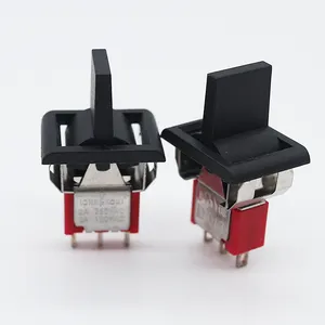 High quality toggle rocker switch 3pin stainless steel housing miniature rocker paddle switches