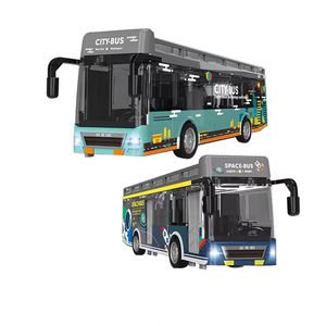 Juguete musical de simulación fundida, autobús con luces - Product Image 1