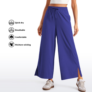 Ventas calientes al por mayor Super suave mano reciclada 4-Way estiramiento <span class=keywords><strong>Pantalones</strong></span> deportivos entrenamiento <span class=keywords><strong>pantalones</strong></span> sueltos mujeres correr <span class=keywords><strong>pantalones</strong></span> acampanados - Product Image 3